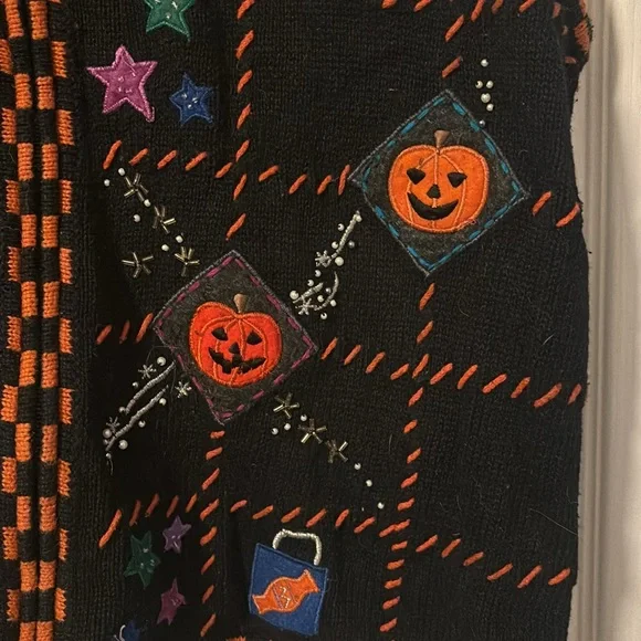 vintage halloween vest - Picture 4 of 6